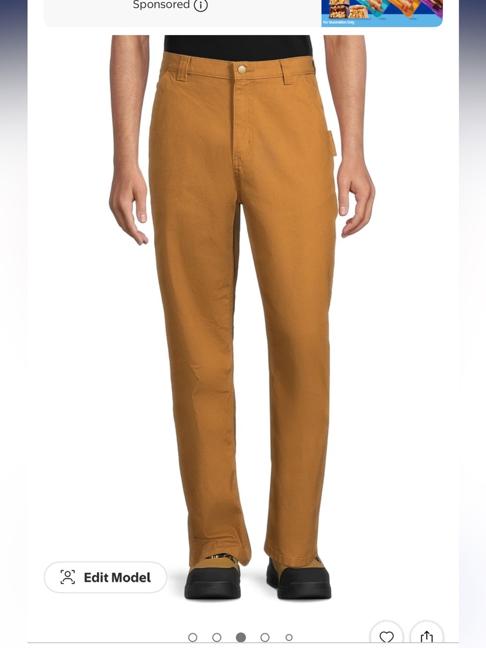 Brahma brown carpenter fit pants size 38x30